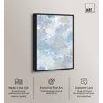 thumbnail image 2 of Azure Mist Shimmer Canvas Print Calming Wall Art by Art Remedy, Black Frame, 10 x 15, 2 of 7