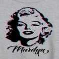 thumbnail image 3 of Marilyn Monroe - Pop Culture Icon - Glitch Beauty - Women's Oversized T-Shirt, 3 of 5