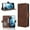 Brown, variant on Case for Unimax UMX U696CL Leather Wallet Cover Magnetic Closure Adjustable Detachable Card HoldLeather