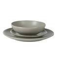 thumbnail image 6 of Gibson Home Bethel 18 Piece Plates and Bowls Ceramic Stoneware Organic Shape Dinnerware Set (Service for 6) - Matte Grey, 6 of 9