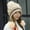 Beige, variant on absanyy Women's Winter Warm Acrylic Beanie with Ear Flap & Furry Pom Pom - Black, One Size Fits Most, Stylish Cold Weather Headwear for Women