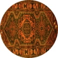 thumbnail image 1 of Ahgly Company Indoor Round Persian Yellow Traditional Area Rugs, 4' Round, 1 of 4