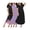 Black Floral/Light Purple/Black, variant on 3 Pack Long Nightgowns for Women Plus Size Moo Moos Short Sleeve House Dress Button Night Gown Soft Sleepwear