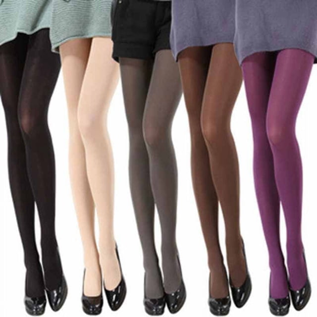 Medias de mujer de 7 colores para otoño e invierno, pantimedias cálidas sin costuras.