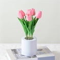 thumbnail image 2 of Inteprter Lámpara de ajustable para la decoración del hogar y la iluminación de la habitación Brillo ajustable Flor artificial decorativa Luz Type3 NO3, 2 of 6