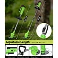 thumbnail image 5 of YAHHU Cordless String Trimmer Battery Powered 21V - Trimmer, Edger, and Mower with Multiple Blades for Garden, 5 of 9