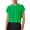 Green, variant on MIXUE Women Blouses Solid Color Lapel Short Sleeve Button Up Casual Work Loose Fit Womens Summer Tops Daily-Wear,Beige,M