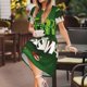 thumbnail image 3 of Easygdp Merry Christmas para Vestido Transpirable de Mujer, Vestido Suelto de Manga Corta con Pliegues y Bolsillos para el Verano, 3 of 6