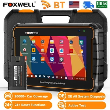 Foxwell GT60 BT Bluetooth OBD2 Scanner All System Automotive Diagnostic Scan Tool 24 Maintenance Functions ABS Bleeding Car Code Reader