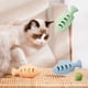 thumbnail image 2 of Juguete interactivo de silicona para gatos con forma de pez, comedero para gatos de interior, dispensador de golosinas multifuncional, juguete para morder para gatitos, suministros para mascotas., 2 of 8