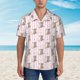 thumbnail image 2 of Balery Heart Cat Camisas hawaianas de manga corta para hombre, camisas playeras de corte holgado, camisas de vacaciones con botones,XX-Large, 2 of 7