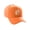 Orange, variant on Daxton Structured Baseball Hat Cap Curved Visor Old English Font Burgundy Hat White H