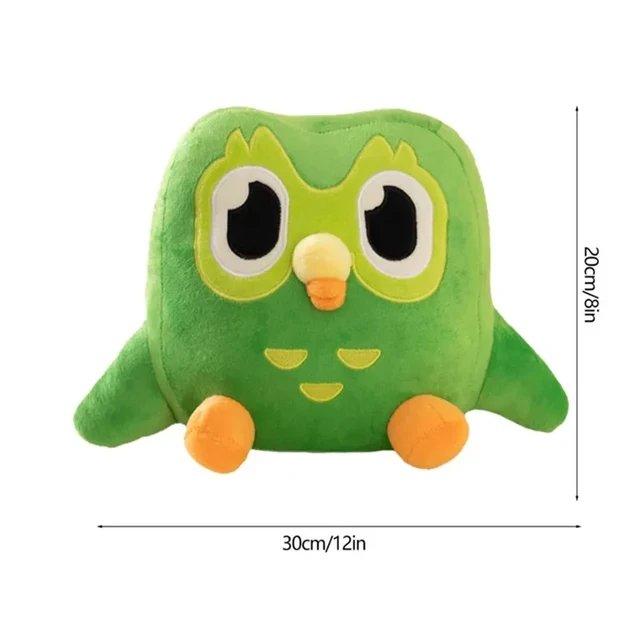 30CM Duolingo Lily juguete de peluche de búho niña púrpura animación de dibujos animados lindo peluche niña juguetes de peluche un regalo de cumpleaños para niños