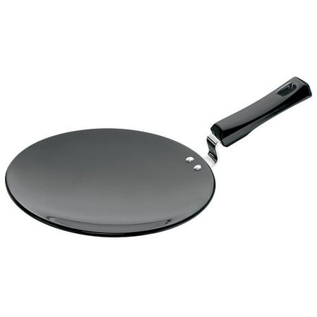 Hard Griddle - Futura Hard Anodised 10.24'' Concave Tava Griddle with Plastic Handle