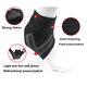 thumbnail image 3 of Tobillera de compresión de neopreno transpirable para hombres y mujeres, funda elástica para esguince de pie, 2 uds., 3 of 7