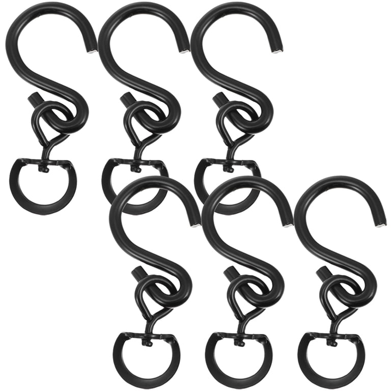 Monyance Plant Swivel Hooks Swivel Plant Hanger 6pcs S Hooks for Hanging Plants & Pots(3.54X1.02X0.87Inches)
