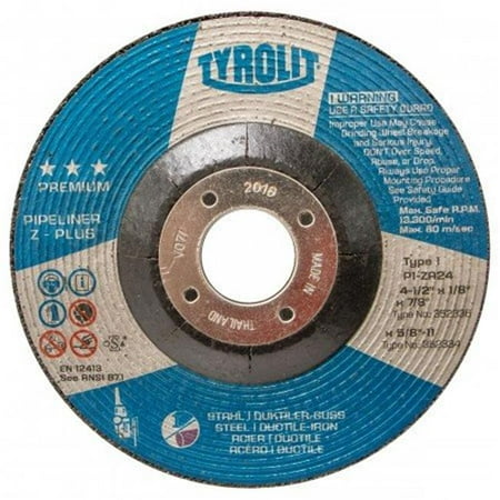 

Diamond Products 352341 Tyrolit Premium Depressed Center Wheel for Cutting & Light Grinding 9 x 0.12 x 0.87 in.