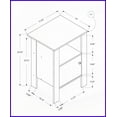 thumbnail image 3 of Classic Black Grey Laminate Coffee Table for Living Room & Bedroom - Stable, Ample Storage & Floor Protectors, 3 of 6