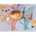 thumbnail image 2 of shiyou-Reusable Utensils Set with Case, 4 Sets Travel Utensils with Case, Camping Utensil Set Portable Utensils Set, for Lunch Box School Picnic Travel Camping or Daily Use (4 Colors), 2 of 4