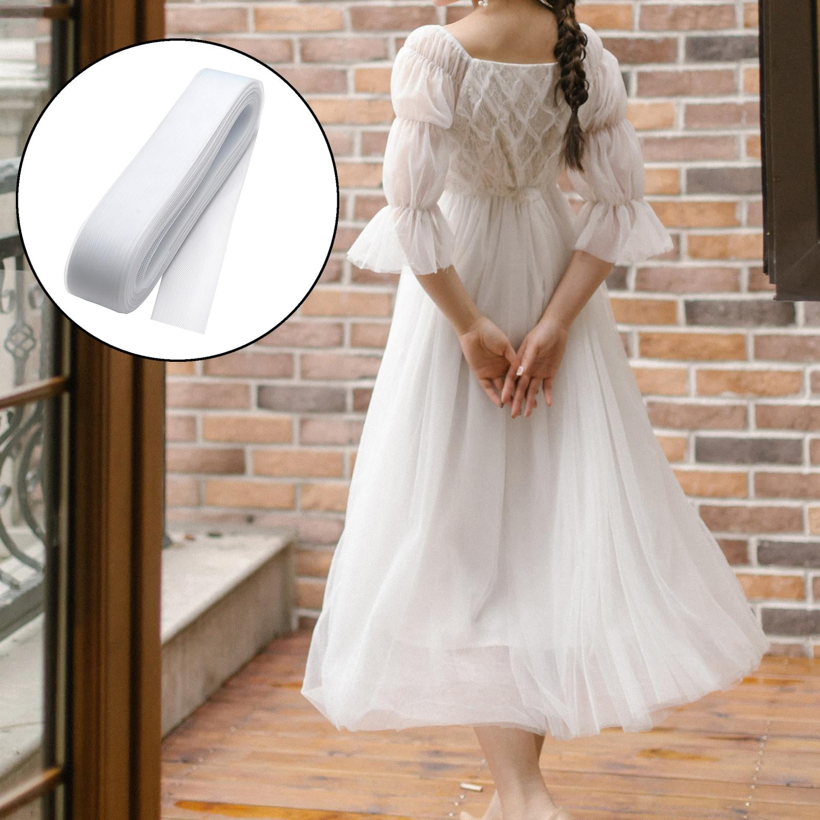Flat Plain Hard Stiff Polyester Horsehair Braid For Making Sewing Wedding  Dress Dance Formal Dress Skirt Accessories 1-16cm - AliExpress