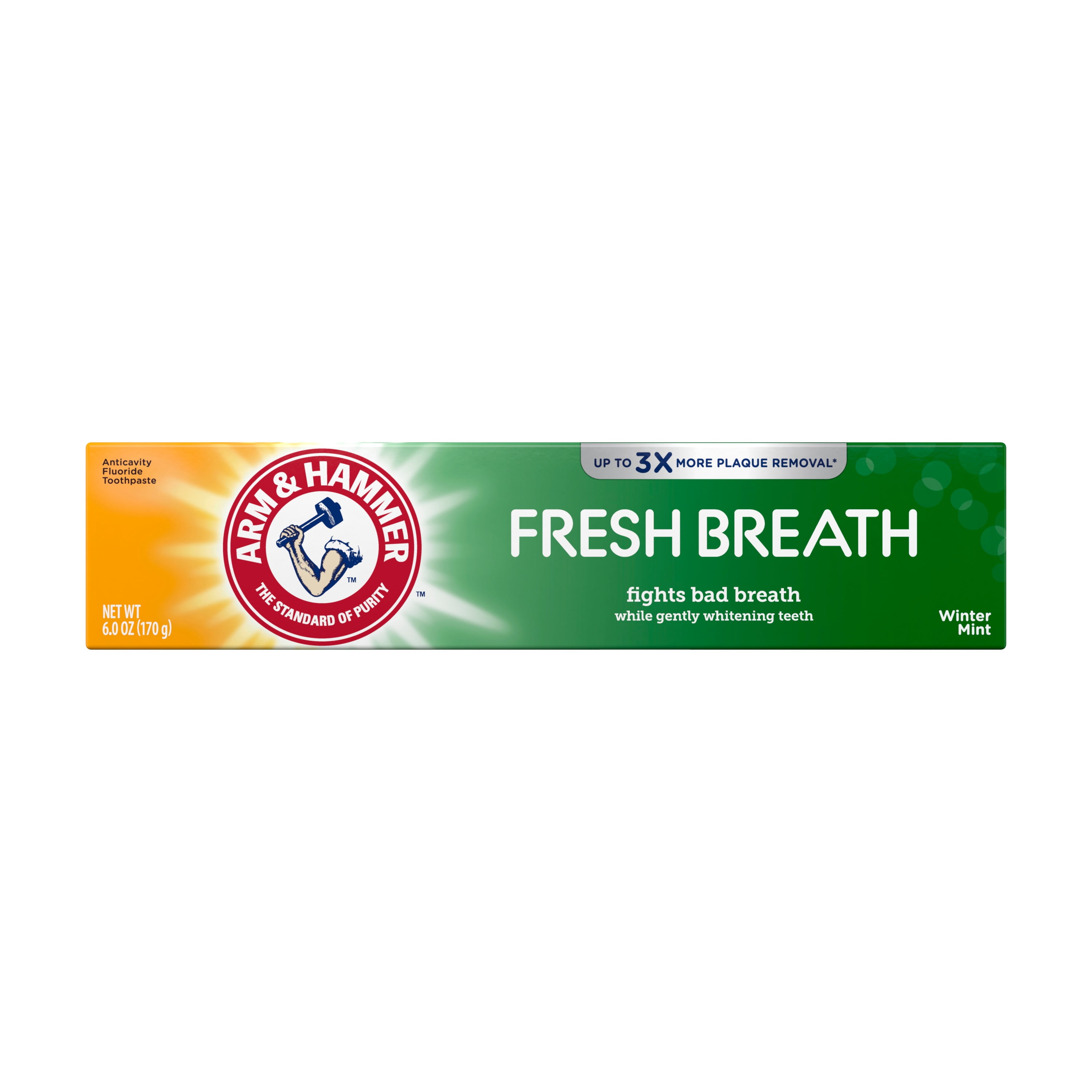 ARM & HAMMER Advanced White Breath Freshening Toothpaste, One 6oz Tube