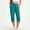 Mint Green, variant on CYRBOKO Women's Capri Pants, Drawstring Relaxed Casual Elastic Waist Athletic Cargo Capris with Pockets Dark Gray Size XL