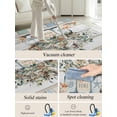 thumbnail image 5 of Eucalyptus Leaf Area Rug for Bedroom 4x6 Ft Starfish Shell Vase Teal Wood Grain Rope Super Soft fuzzy Throw Rug Non-Slip Fluffy Plush Indoor Floor Carpet for Living Room Nursery Home Decor, 5 of 8