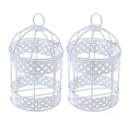 thumbnail image 1 of 2 piezas de alambre de metal Maceta colgante jaula de pájaros Maceta Sharpla Maceta suculenta, 1 of 8