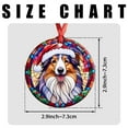 thumbnail image 7 of Rough Collie Dog Ornaments Ceramic For Christmas, Stained Glass Ornaments Ceramic Christmas 2025, 7 of 7