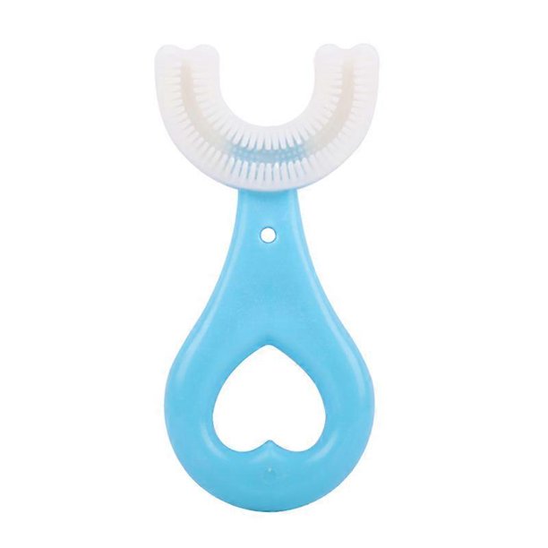 U Shaped Toothbrush Soft Silicone Brush Head 360 Oral Teeth Cleaning for Toddlers Kids