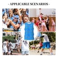 thumbnail image 6 of Naloa Colorful Snake Basketball Jersey Reversible Men's Mesh Athletic Sports Shirts Training Practice S-4XLSmall, 6 of 6