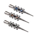 thumbnail image 4 of Pinzas para cabello grueso Hugo Broche de metal gris con flores, 4 of 6