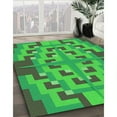 thumbnail image 2 of Ahgly Company Indoor Rectangle Patterned ForestGreen Area Rugs, 8' x 12', 2 of 6