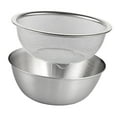 thumbnail image 6 of 304 Stainless Steel Colander with Bowl Set of 2, Kitchen Strainer, Washer, Drainer Basket with Basin for Vegetable, Fruits, Pasta, Salad Mixing 20cm, 6 of 8