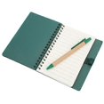 thumbnail image 3 of Portable Laptop Simple Leather Notebook with Double Coil Student Notepad with Insert Pen Business Office, 3 of 5
