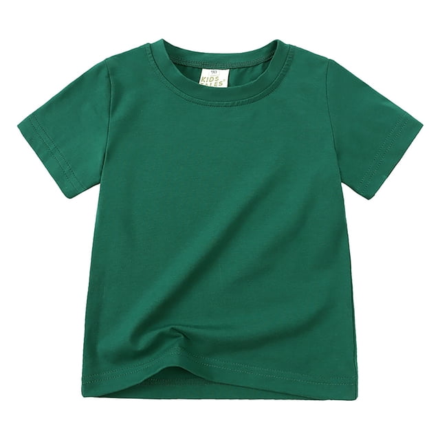 Akiihool Teen Girl Tops Girls T Shirts Ruffle Short Sleeve Ruched Knot Side Tunic Blouse Summer Tee Tops (Green,8-9 Years)