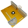 thumbnail image 3 of jinwen Router Table Insert Plate Table Aluminium Profile Fence Sliding Brackets Golden Golden, 3 of 9