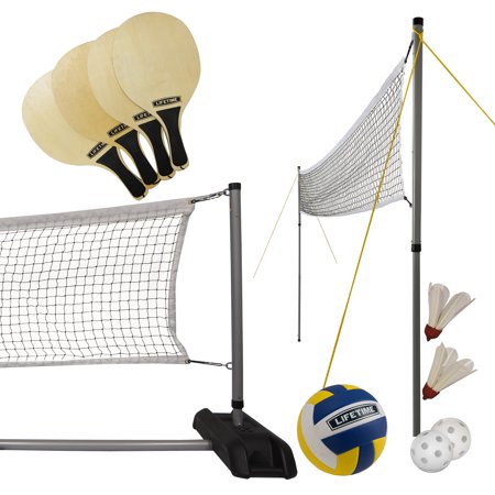 Lifetime Outdoor Games Set with Paddles and Volleyball, 90541