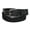 Black, variant on Men's Cotton Web Belt with Leather Tabs