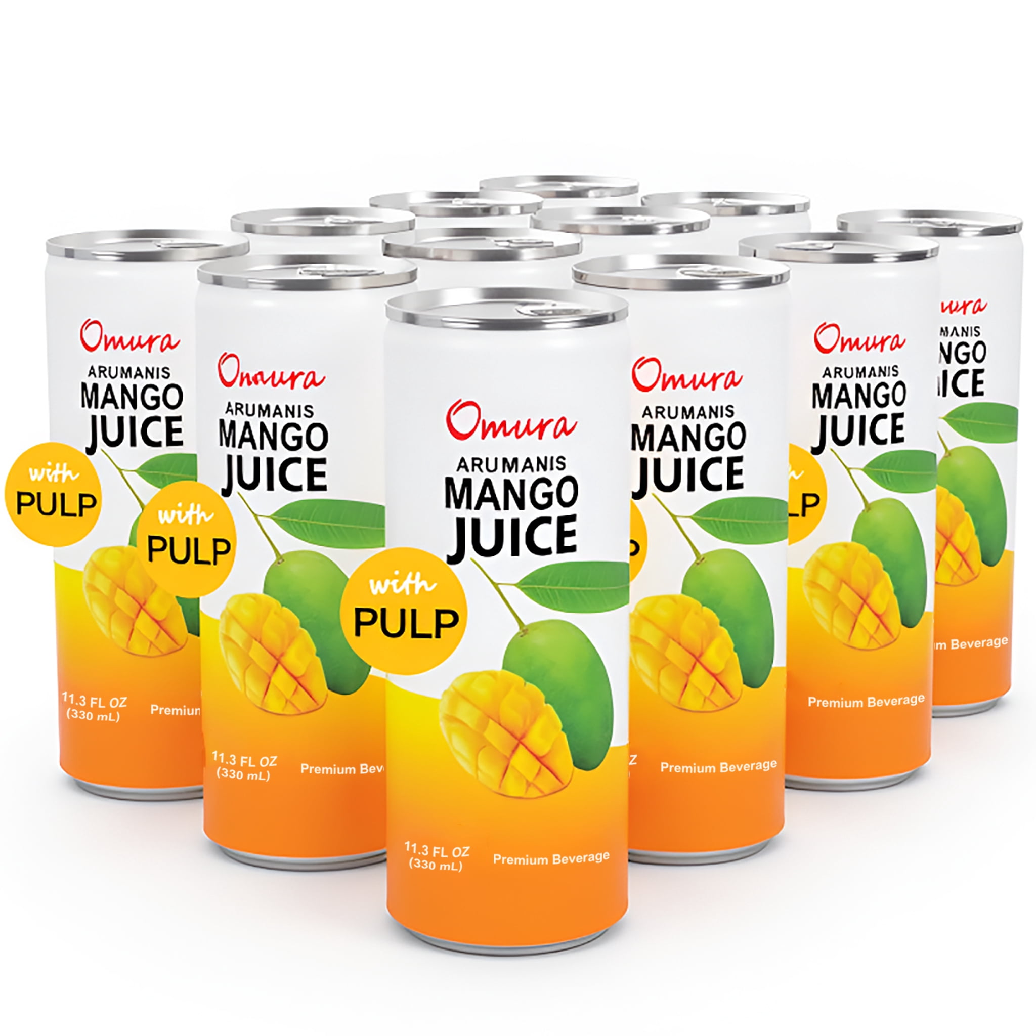 Mango Juice | Omura MANGO JUICE from Natural Fruit with PULP 11.3 Fl. Ounces