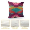 thumbnail image 4 of Qinduosi of Throw Pillow Covers South Red Home Cultural Geometric Hue Country Decorative Pillow Cases Home Decor Square Pillowcases White, 4 of 5