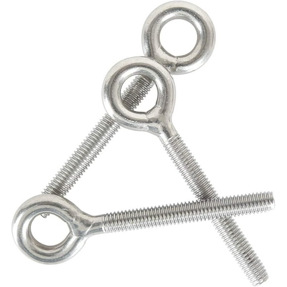 M6 Eye Bolts 304 Stainless Steel Lifting Ring Bolt Welded Closed Eye Bolts Screw Rod Eye Corrosion Resistant 10PCS,JUN