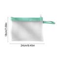 thumbnail image 3 of CaiYueKe Clear Frosted TPU Waterproof Document Bag A5 File Pouch Portable Zipper File Folder for Papers Office Supplies Stationery Travel Organizer with Hand Strap, 3 of 7