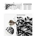 thumbnail image 5 of Black And White Bamboo Window Curtain Kitchen Cabinet Coffee Tie-Up Valance Curtain Rod Pocket Short Curtain, 5 of 6