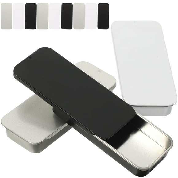 12 cajas pequeñas de hierro con tapa a presión, cajas de hierro para perfumes y bálsamos, cajas multifunción para almacenar dulces.