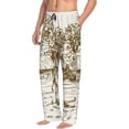 thumbnail image 2 of Daiia Plowed Field With Horses Men's Sleep Pant with Pockets and Drawstring,Pajama Pants-Small, 2 of 9