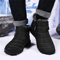 thumbnail image 5 of LASUDRAA Mens Barefoot Winter Boots Water-Resistant Slip-Resistant Hiking Snow Shoes Lightweight Warm Ankle-High Boots, Wide Toe Box,Trails & Everyday Wear, 5 of 8