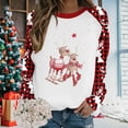 thumbnail image 3 of Chandail en Molleton de Noël pour Femmes à Manches Longues, Cardigan Imprimé, Chandail de Mode, Veste Mi-Longue, Col Rond, Chaud, 3 of 4