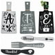 thumbnail image 1 of Juego de 6 letreros decorativos para pared de cocina, en blanco y negro, con forma de tenedor y cuchara, de madera, estilo rústico, 28 x 14 cm/30 x 5 cm., 1 of 5