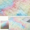 thumbnail image 5 of Alfombra peluda para sala de estar, suave, antideslizante, de pelo largo, para dormitorio, suave y cómoda, grande, lavable, para niños, dormitorio, salón, pasillo, baño, cocina, 40 x 60 cm, 5 of 5